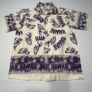 Vintage Guy Romo "B.P.O.E. Elks" Hawaiian Shirt - Medium